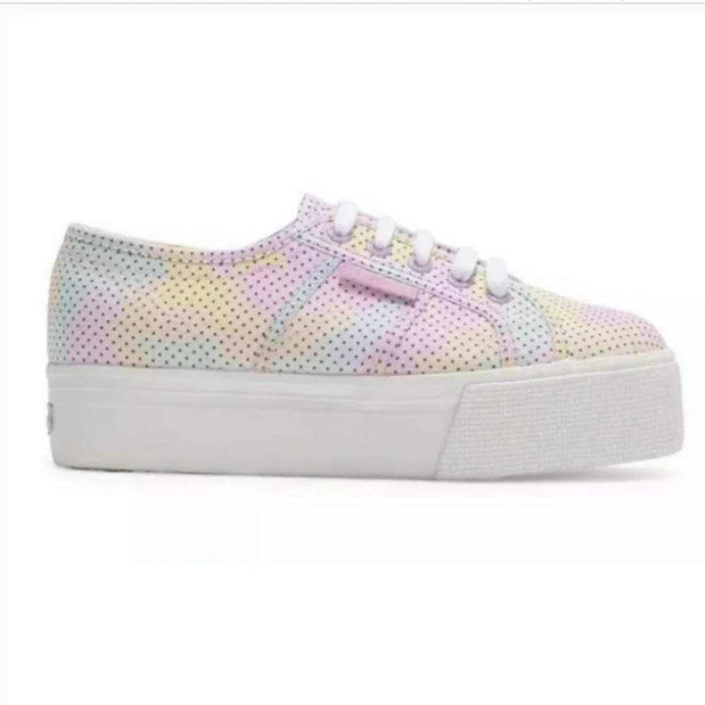 Superga Pastel Tye Dye Platform Sneaker Sz 8/38